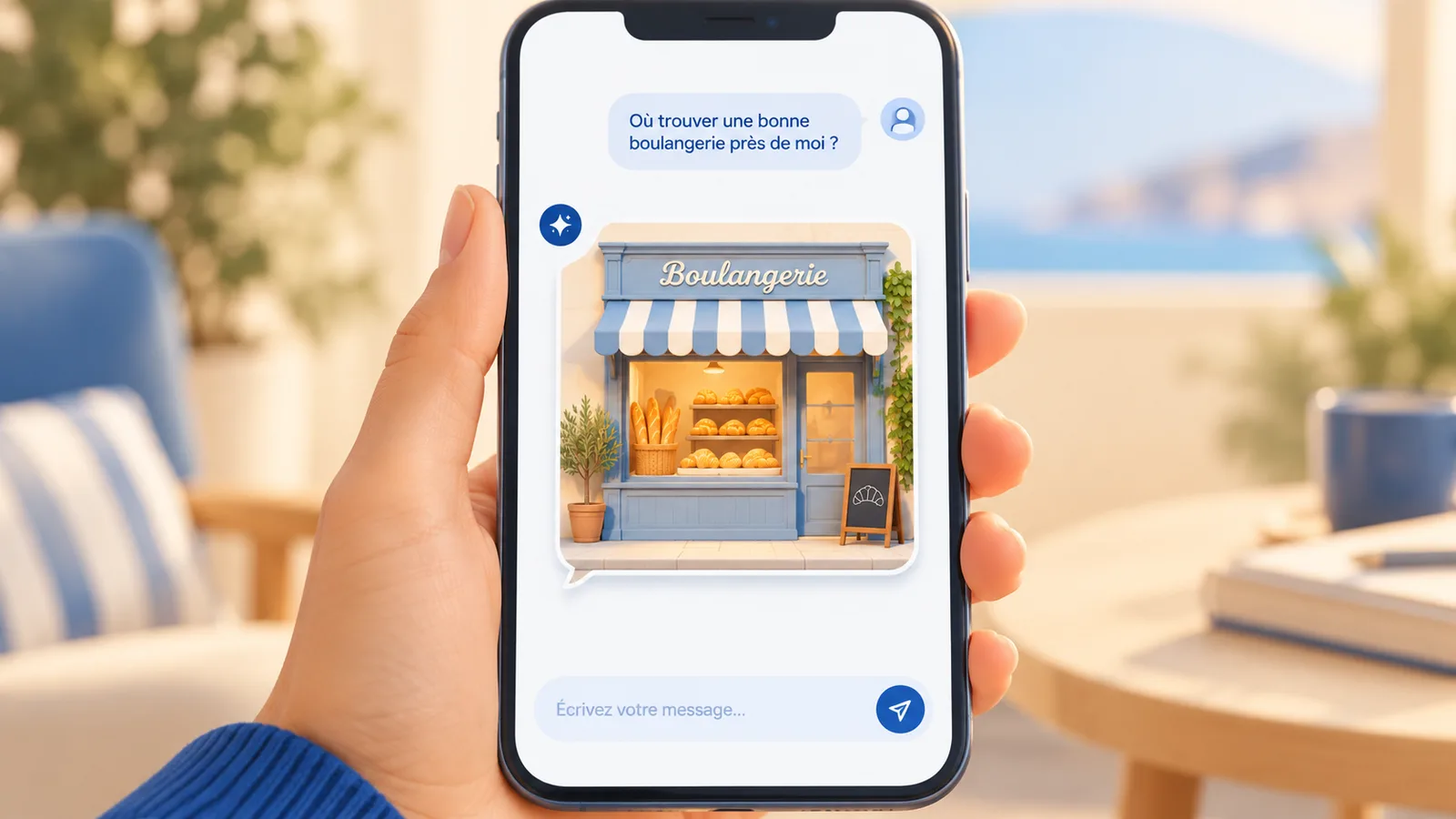 Une IA qui recommande une boulangerie sur une IA